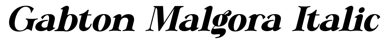 Gabton Malgora Italic